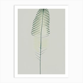 Common Horsetail Fern Simplicity Art Print