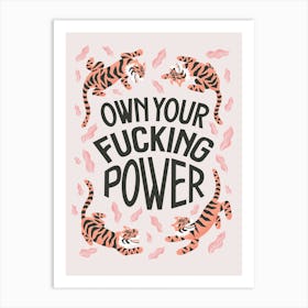 Own Your Fucking Power Art Print