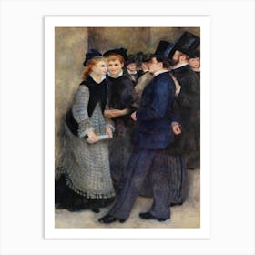 Leaving The Conservatory, Pierre Auguste Renoir Art Print
