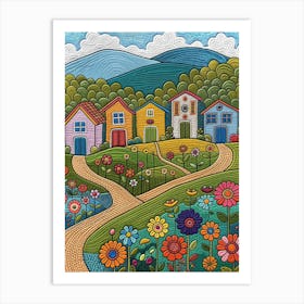 Colorful Garden Art Print