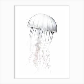 Sea Nettle Jellyfish Watercolour 4 Art Print