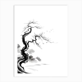 Japanese Bonsai Tree Art Print