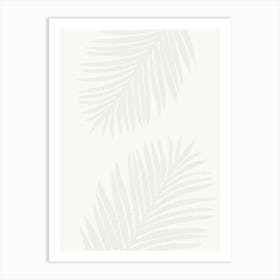 Bright beige palm leaf bArt Poster_2301618 Art Print