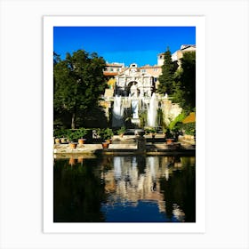 Villa D Este Near Rome, Italy Art Print