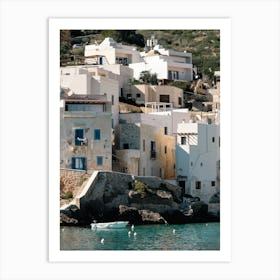 Beachside Town In Sicily Art Print