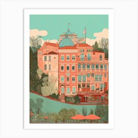 Istanbul Turkey Travel Illustration 3 Art Print