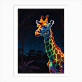 Giraffe Canvas Art 5 Art Print