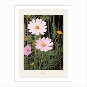 Flower Illustration Cosmos 1 Poster Art Print