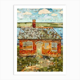 Mosaic House Art Print