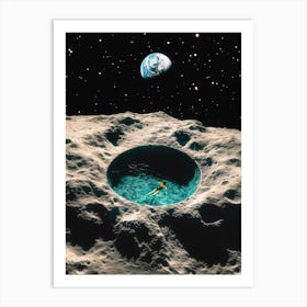 Moon Crater Art Print