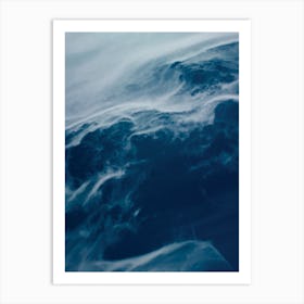 Floating In Space Classic Blue Art Print