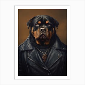 Gangster Dog Rottweiler 3 Art Print