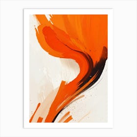 orange streak Art Print