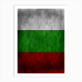 Bulgaria Flag Texture Art Print