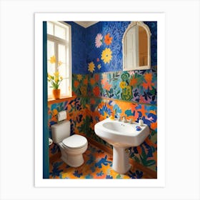 Colorful Bathroom 1 Art Print