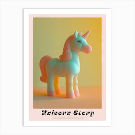 Pastel Toy Unicorn Photography 3 Poster Art Print