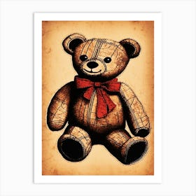 Teddy Bear 3 Art Print