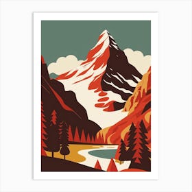 Swiss Mountains Art Print