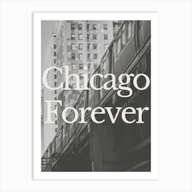 Chicago Black & White Photography Travel Art Print