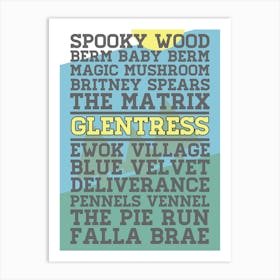 Glentress Classic MTB Trail Print | Iconic Glentress Trail Print | Mountain Biking Print Art Print