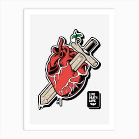 Life Death Love & Freedom Art Print