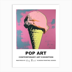 Ice Cream Cone Pop Art 2 Art Print