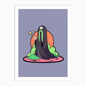 Spooky Ghost Art Print