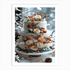 Winter Cake Art Print