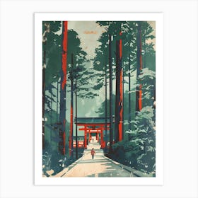 Nikko Toshogu Shrine Mid Century Modern 1 Art Print