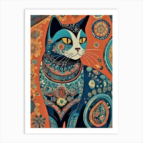 Bohemian Cat  Art Print