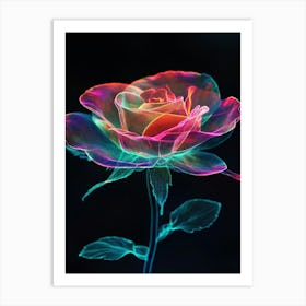 Fractal Rose 1 Art Print