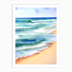 Emu Point Beach, Australia Watercolour Art Print