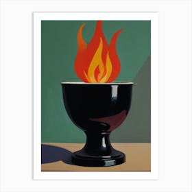 Fire In A Bowl Art Print