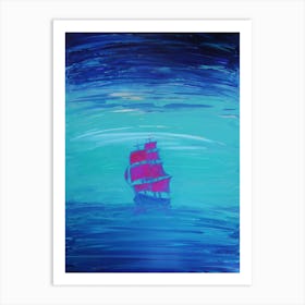 Sailing Ship In The Ocean Art Print