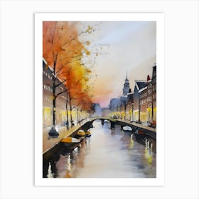 Amsterdam At Dusk 6 Art Print