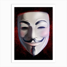 Anonymous V For Vendetta Art Print