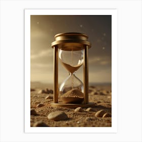 Hourglass In The Sand Art Print