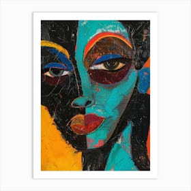 African Feminist Black Art 1 Art Print