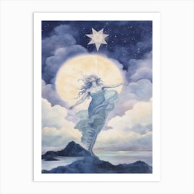 Aphrodite Blue Dream Painting Art Print