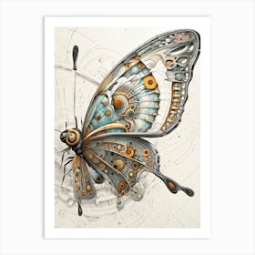 Mechanical Butterfly IV Art Print