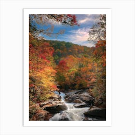 Fall In The Smoky Mountains 1 Art Print