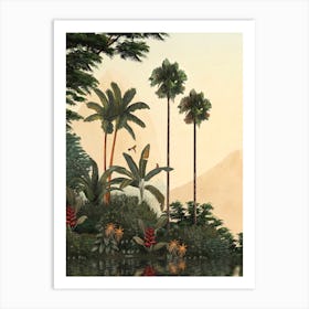 Tropical Gardens 1 Art Print