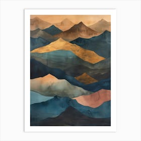 Mountains In The Sky Art Print