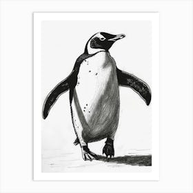 Emperor Penguin Waddling 3 Art Print