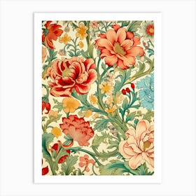 Floral Wallpaper 249 Art Print