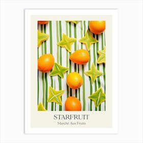 Marche Aux Fruits Starfruit Fruit Summer Illustration 2 Art Print