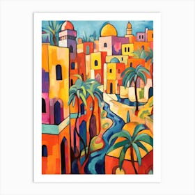 Cairo Egypt 3 Fauvist Painting Art Print