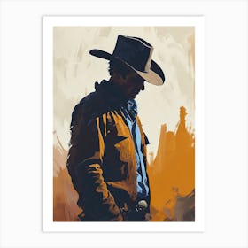 The Cowboy’s Pursuit 1 Art Print