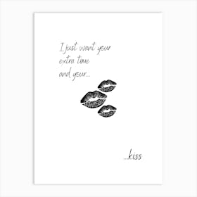 Kiss Art Print