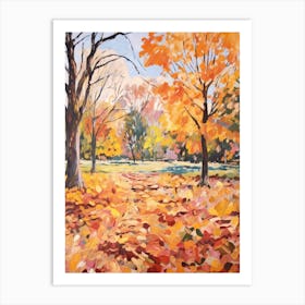 Autumn Gardens Painting Adelaide Botanic Garden Art Print